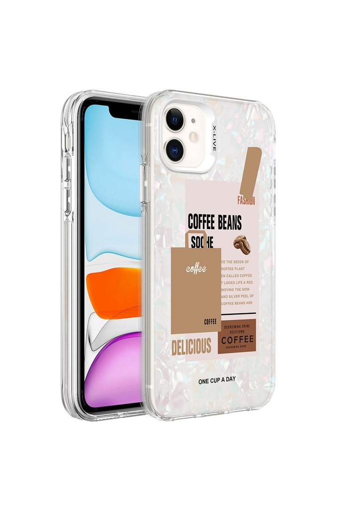 Apple iPhone 11 Uyumlu Kılıf Mermer Desenli Zore Marbello Kapak