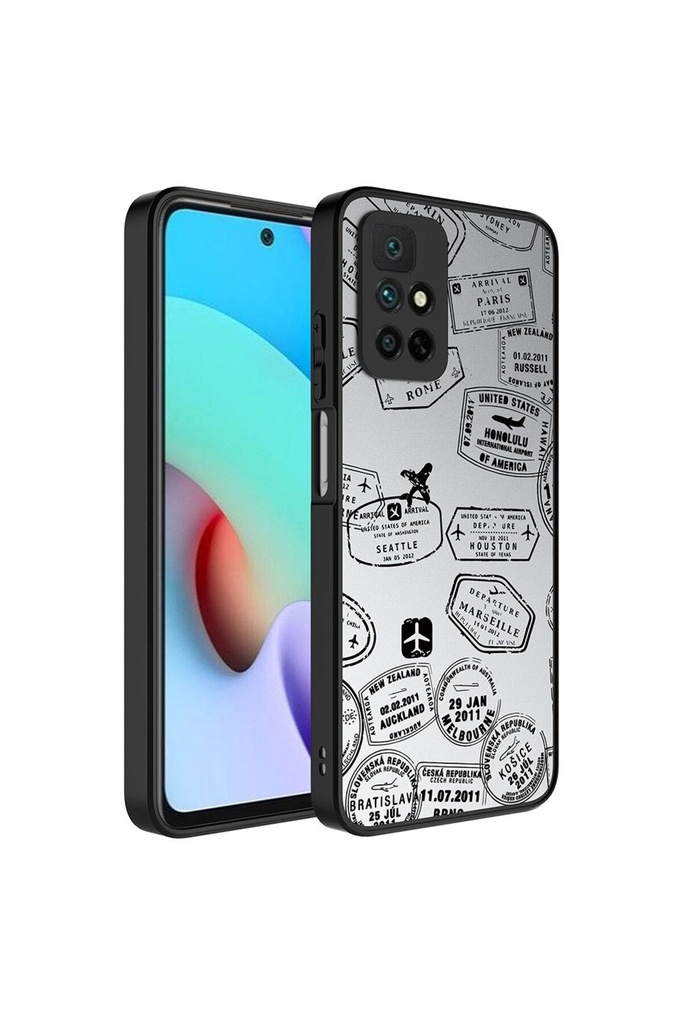 Xiaomi Redmi 10 Uyumlu Kılıf Aynalı Desenli Kamera Korumalı Parlak Zore Mirror Kapak
