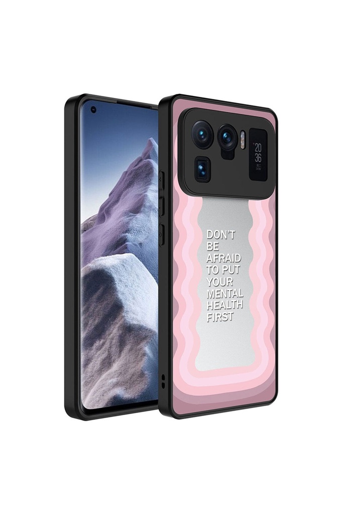 Xiaomi Mi 11 Ultra Uyumlu Kılıf Aynalı Desenli Kamera Korumalı Parlak Zore Mirror Kapak