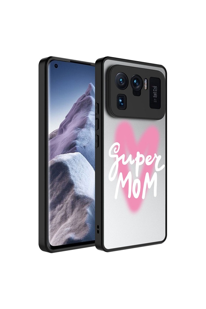 Xiaomi Mi 11 Ultra Uyumlu Kılıf Aynalı Desenli Kamera Korumalı Parlak Zore Mirror Kapak