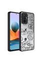 Xiaomi Redmi Note 10 Pro Uyumlu Kılıf Aynalı Desenli Kamera Korumalı Parlak Zore Mirror Kapak