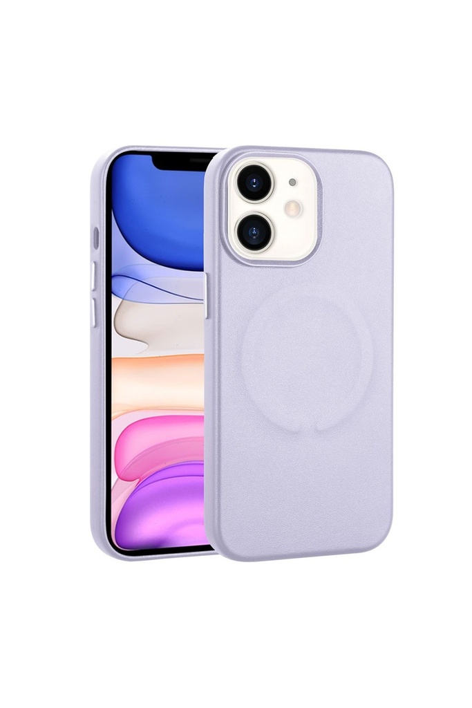 Apple iPhone 11 Uyumlu Kılıf PU Deri M-safe Wireless Şarj Özellikli Zore Derix Kapak