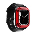 Apple Watch 38mm Uyumlu Zore KRD-88 Sert PC Kasa Koruyuculu Silikon Kordon