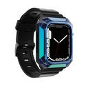 Apple Watch 38mm Uyumlu Zore KRD-88 Sert PC Kasa Koruyuculu Silikon Kordon