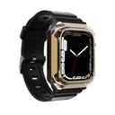 Apple Watch 40mm Uyumlu Zore KRD-88 Sert PC Kasa Koruyuculu Silikon Kordon