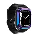 Apple Watch 7 41mm Uyumlu Zore KRD-88 Sert PC Kasa Koruyuculu Silikon Kordon