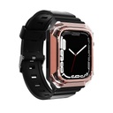 Apple Watch 42mm Uyumlu Zore KRD-88 Sert PC Kasa Koruyuculu Silikon Kordon
