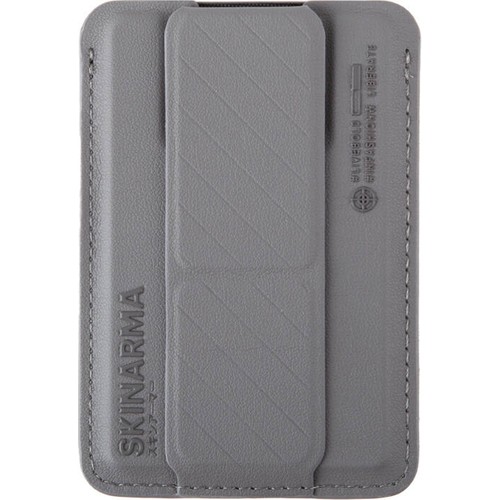 [ZTA95314] SkinArma Kado 2 Hazneli Magnetik Standlı Kartlık (Gri)