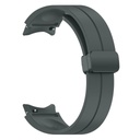 Samsung Galaxy Watch 4 40mm Uyumlu Kordon Silikon Metal Mıknatıslı Toka Zore KRD-84 Kayış