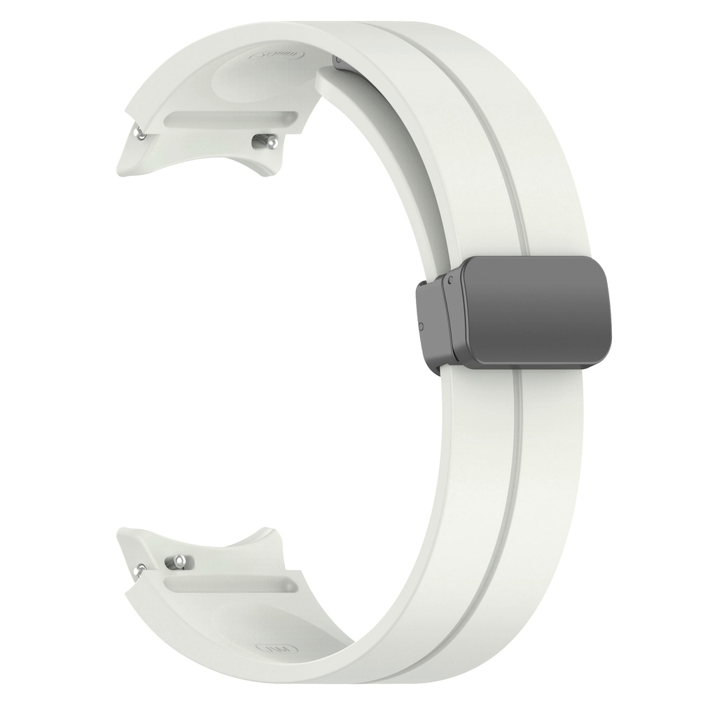 Samsung Galaxy Watch 4 40mm Uyumlu Kordon Silikon Metal Mıknatıslı Toka Zore KRD-84 Kayış