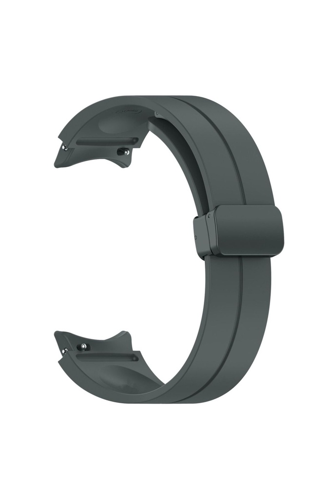 Samsung Galaxy Watch 5 44mm Uyumlu Kordon Silikon Metal Mıknatıslı Toka Zore KRD-84 Kayış