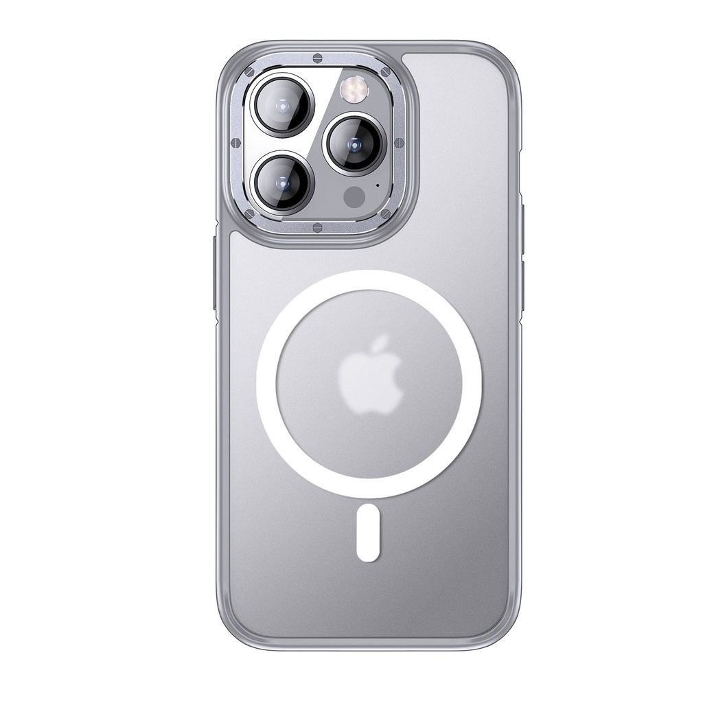 Apple iPhone 14 Pro Max Uyumlu Kılıf M-safe Şarj Özellikli Mat Görünümlü Wlons Vevo Kapak