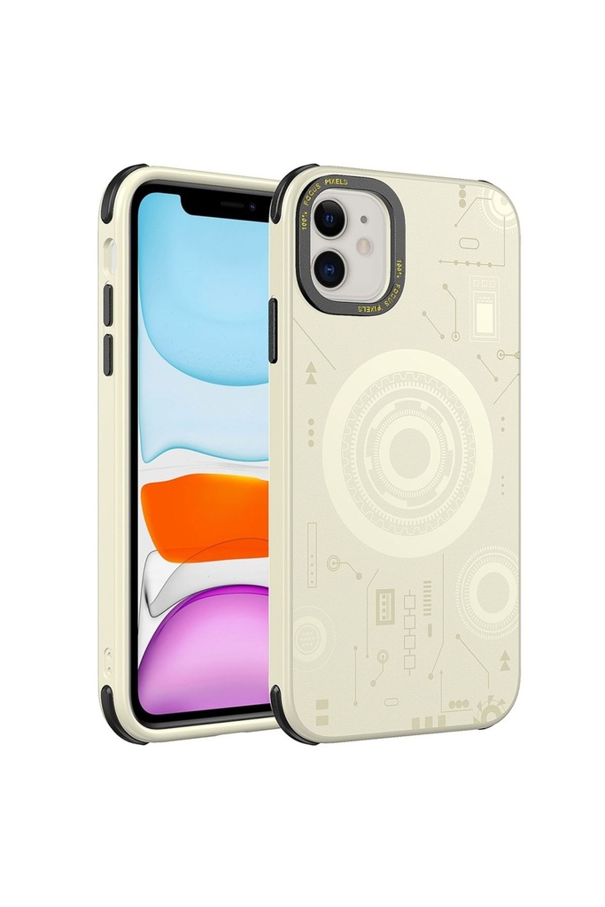 Apple iPhone 11 Uyumlu Kılıf Zore Wireless Şarj Özellikli Desenli Hot Kapak