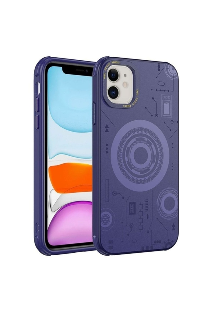 Apple iPhone 12 Uyumlu Kılıf Zore Wireless Şarj Özellikli Desenli Hot Kapak