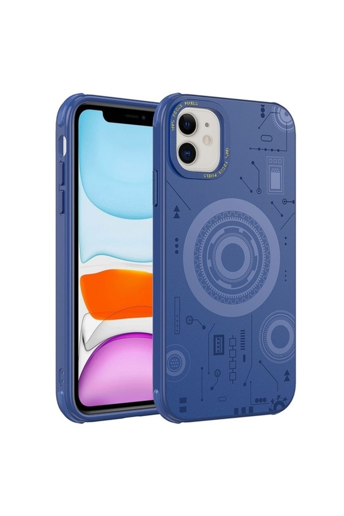 Apple iPhone 12 Uyumlu Kılıf Zore Wireless Şarj Özellikli Desenli Hot Kapak