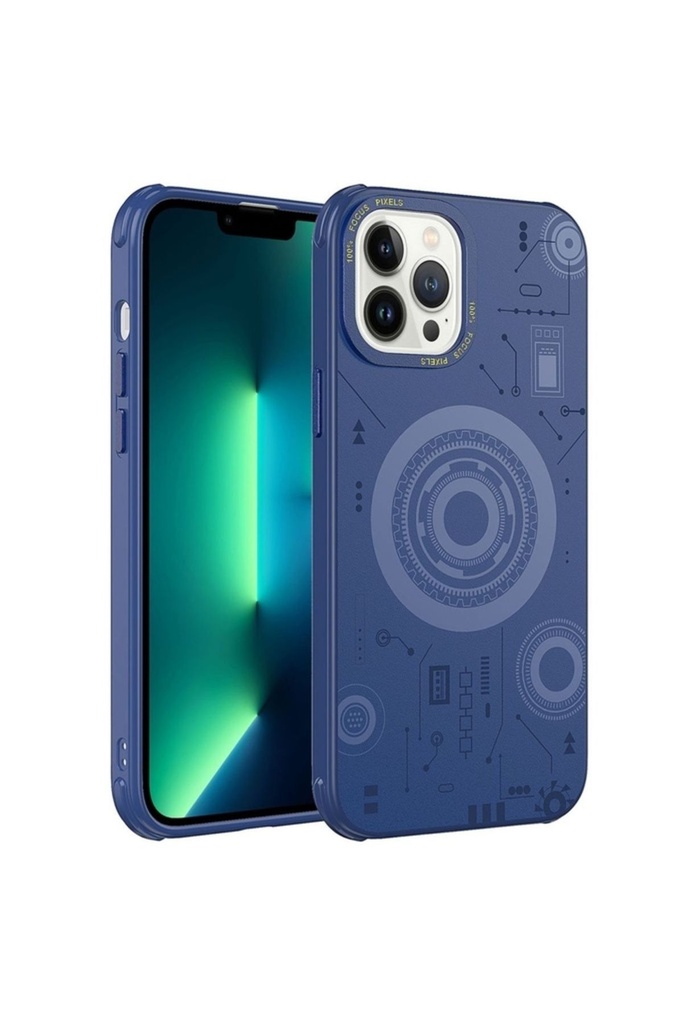 Apple iPhone 12 Pro Max Uyumlu Kılıf Zore Wireless Şarj Özellikli Desenli Hot Kapak