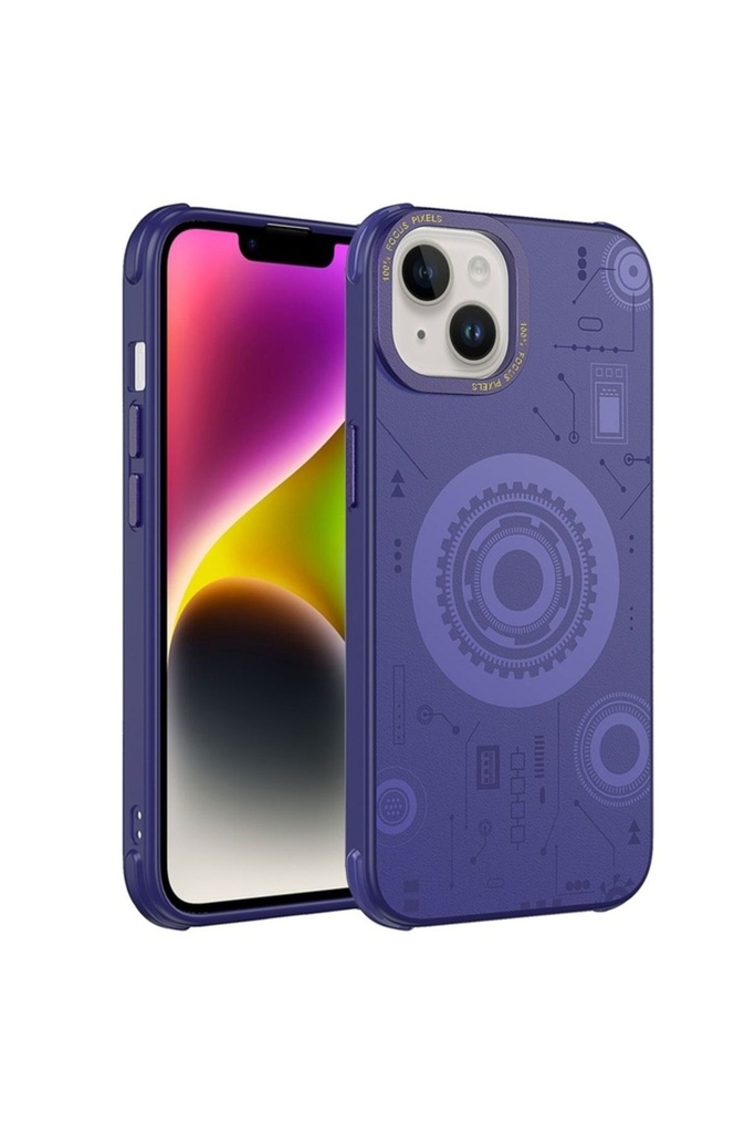 Apple iPhone 14 Uyumlu Kılıf Zore Wireless Şarj Özellikli Desenli Hot Kapak