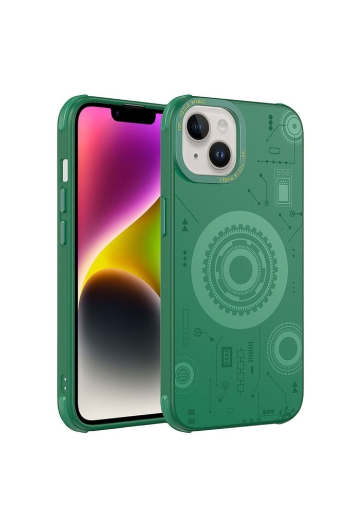 Apple iPhone 14 Uyumlu Kılıf Zore Wireless Şarj Özellikli Desenli Hot Kapak