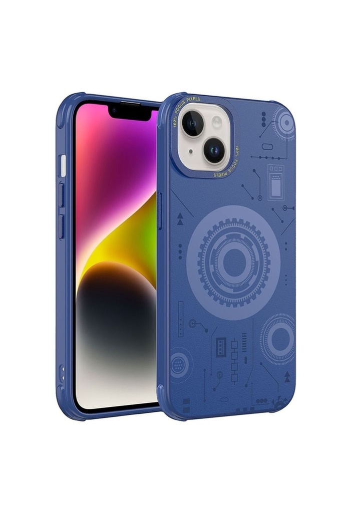 Apple iPhone 14 Plus Uyumlu Kılıf Zore Wireless Şarj Özellikli Desenli Hot Kapak