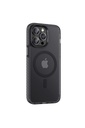 Apple iPhone 14 Pro Uyumlu Kılıf Mat Arka Yüzey Wireless Şarj Özellikli Zore Locik Kapak