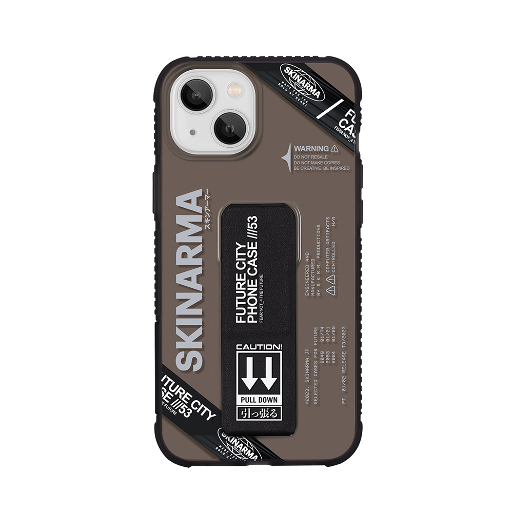 [ZTA90623] Apple iPhone 14 Uyumlu Kılıf SkinArma Şeffaf Desenli Airbag Tasarımlı Standlı Shimma Kapak
