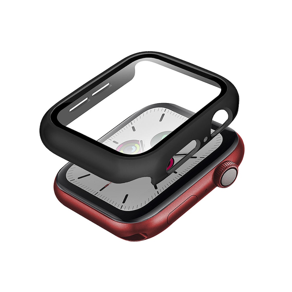 [ZTA91920] Apple Watch 7 41mm Uyumlu SkinArma Gado Sert Silikon Kasa ve Ekran Koruyucu (Siyah)