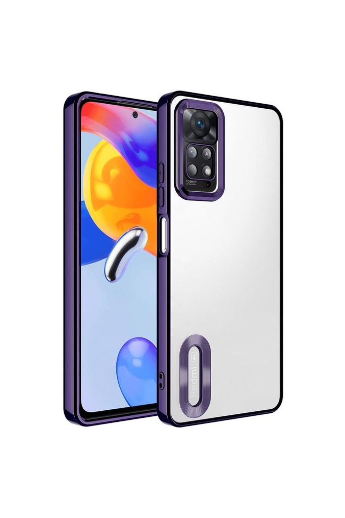 Xiaomi Redmi Note 12 Pro 4G Uyumlu Kılıf Kamera Korumalı Logo Gösteren Zore Omega Kapak
