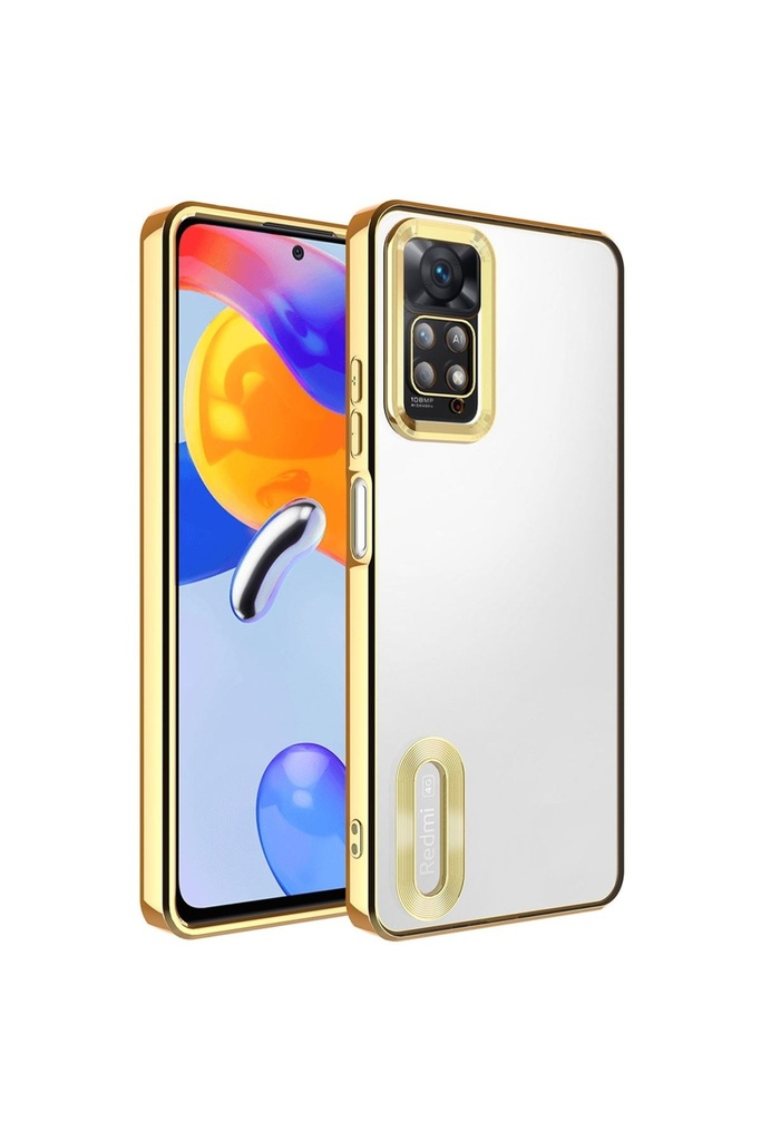 Xiaomi Redmi Note 12 Pro 4G Uyumlu Kılıf Kamera Korumalı Logo Gösteren Zore Omega Kapak