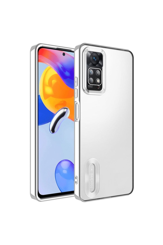 Xiaomi Redmi Note 12 Pro 4G Uyumlu Kılıf Kamera Korumalı Logo Gösteren Zore Omega Kapak