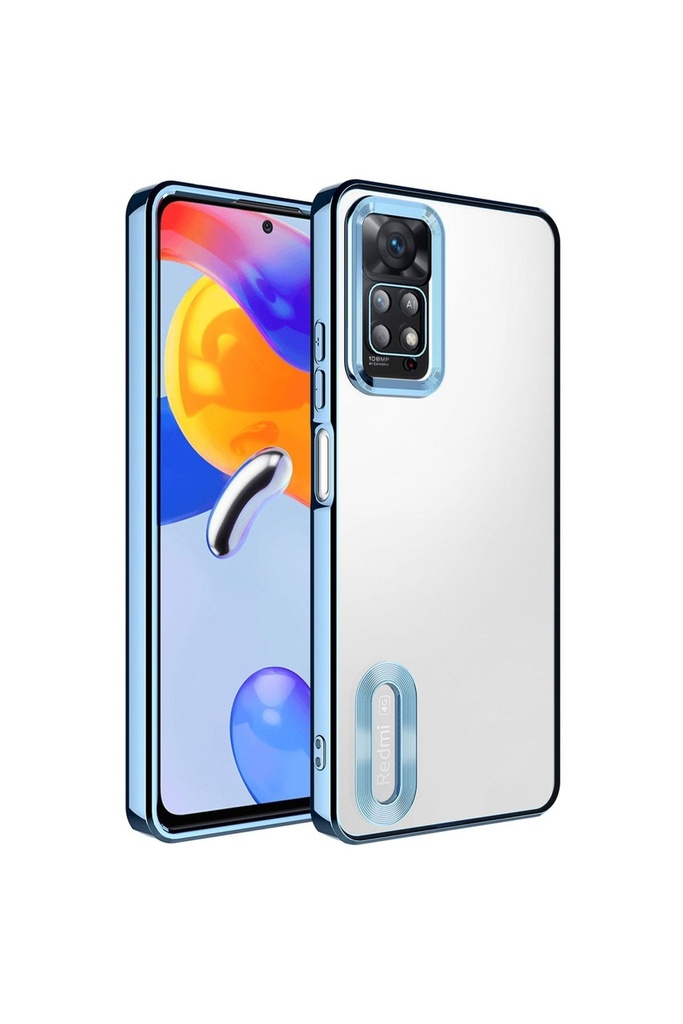 Xiaomi Redmi Note 12 Pro 4G Uyumlu Kılıf Kamera Korumalı Logo Gösteren Zore Omega Kapak