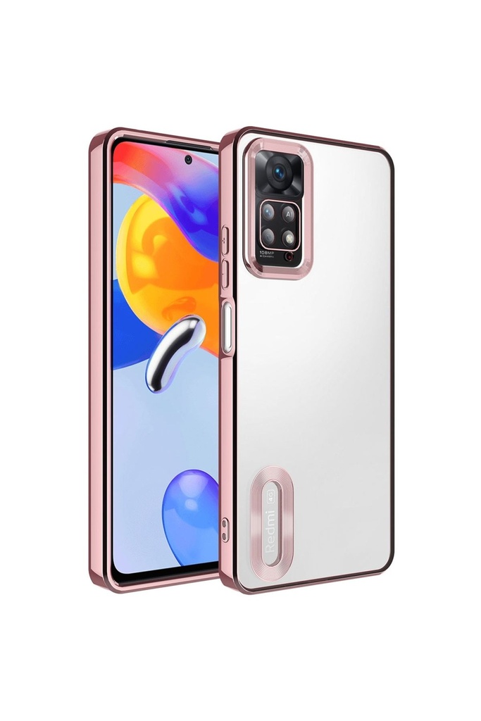Xiaomi Redmi Note 12 Pro 4G Uyumlu Kılıf Kamera Korumalı Logo Gösteren Zore Omega Kapak