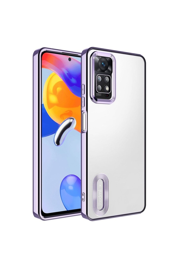 Xiaomi Redmi Note 12 Pro 4G Uyumlu Kılıf Kamera Korumalı Logo Gösteren Zore Omega Kapak
