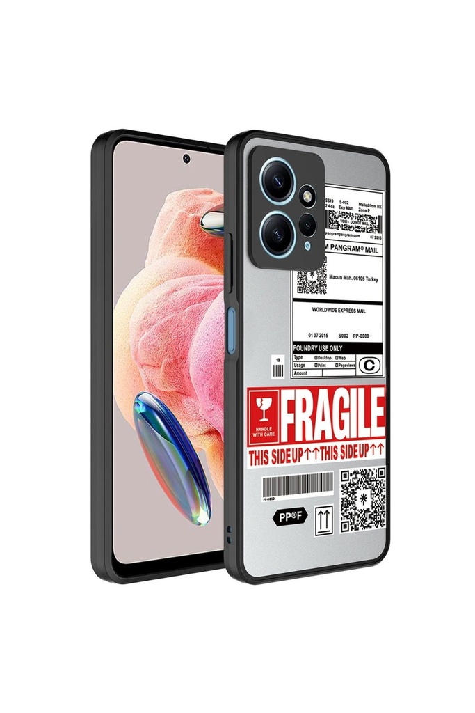 Xiaomi Redmi Note 12 4G Uyumlu Kılıf Aynalı Desenli Kamera Korumalı Parlak Zore Mirror Kapak