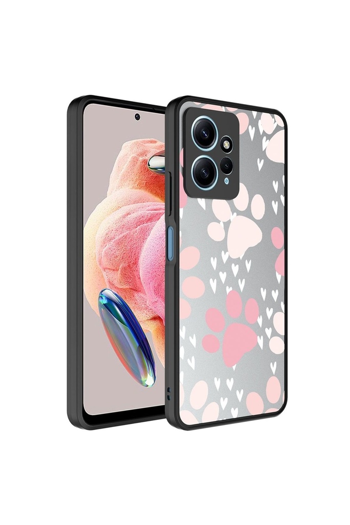 Xiaomi Redmi Note 12 4G Uyumlu Kılıf Aynalı Desenli Kamera Korumalı Parlak Zore Mirror Kapak