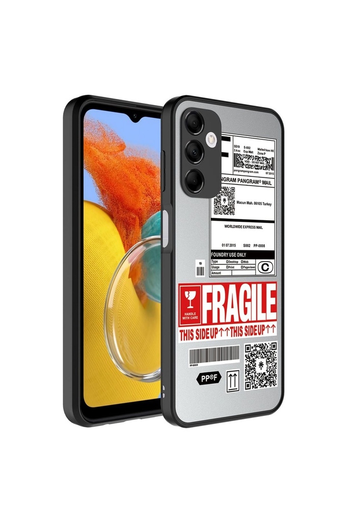 Samsung Galaxy M14 Uyumlu Kılıf Aynalı Desenli Kamera Korumalı Parlak Zore Mirror Kapak
