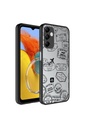 Samsung Galaxy M14 Uyumlu Kılıf Aynalı Desenli Kamera Korumalı Parlak Zore Mirror Kapak