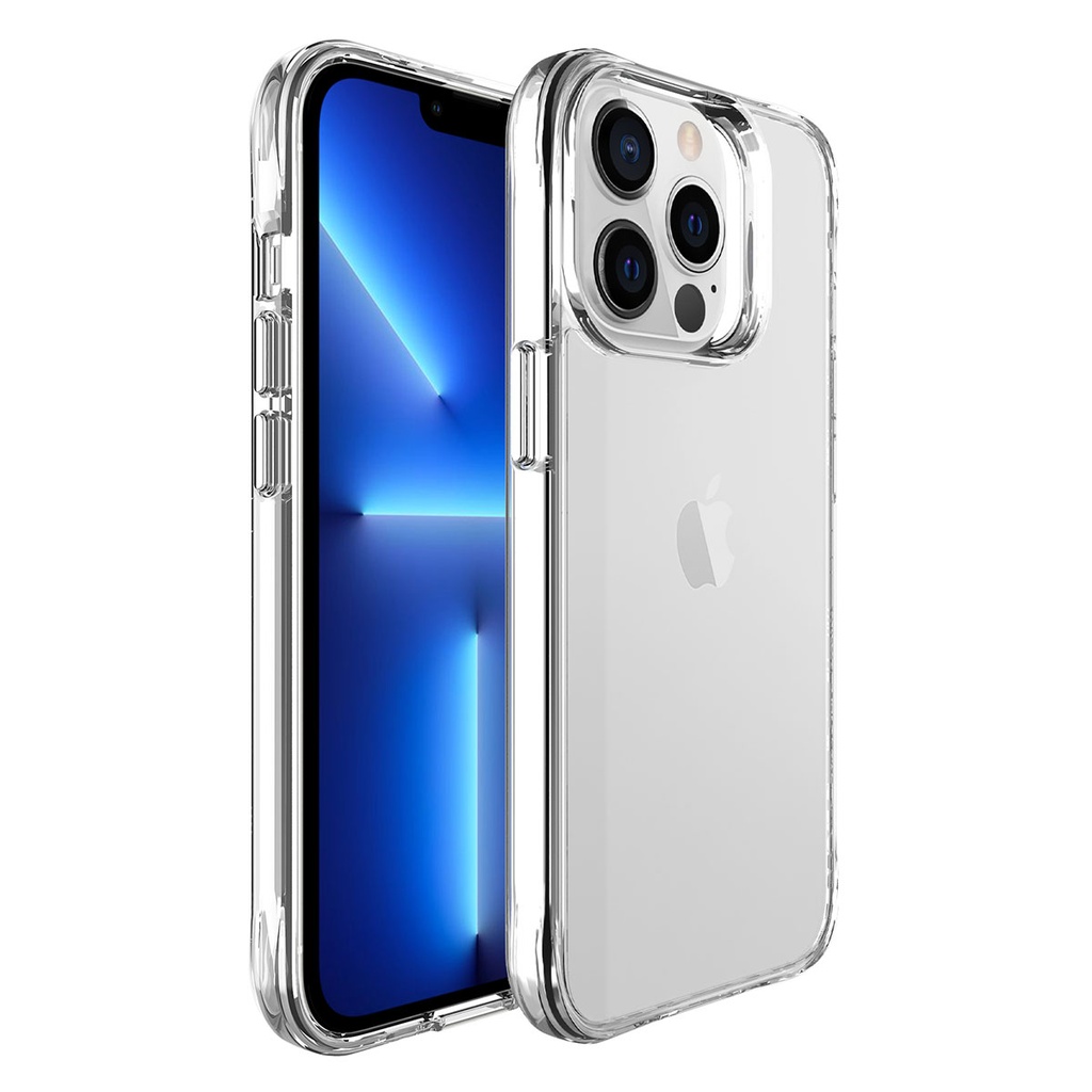 [RNZ-TA90445] Apple iPhone 13 Pro Uyumlu Kılıf Zore Şeffaf Ultra İnce Airbag Tasarımlı Okka Kapak