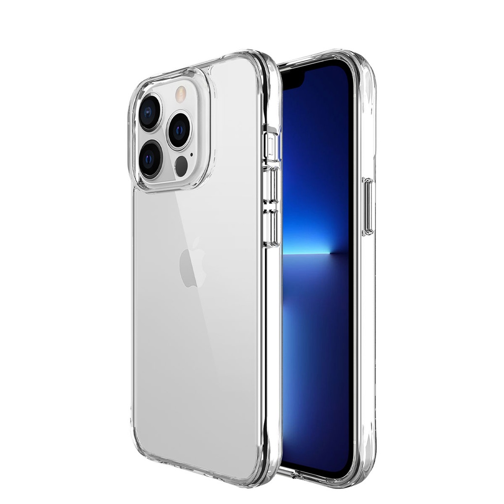 Apple iPhone 13 Pro Max Uyumlu Kılıf Zore Şeffaf Ultra İnce Airbag Tasarımlı Okka Kapak