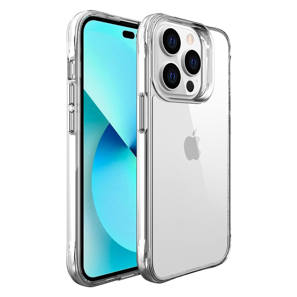 [RNZ-TA90447] Apple iPhone 14 Pro Uyumlu Kılıf Zore Şeffaf Ultra İnce Airbag Tasarımlı Okka Kapak