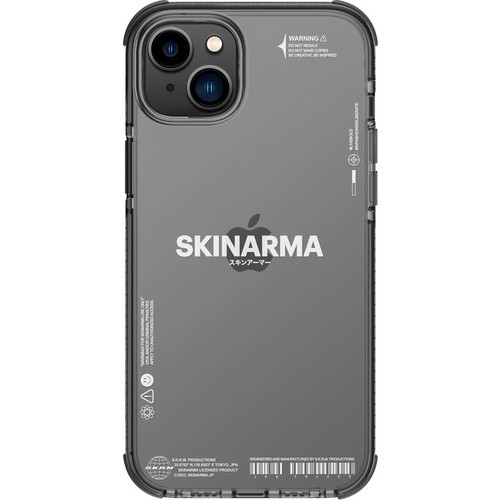 [ZTA90501] Apple iPhone 14 Plus Uyumlu Kılıf SkinArma Şeffaf Airbag Tasarımlı Iro Kapak (Siyah)