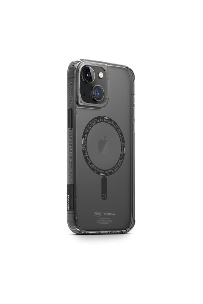 Apple iPhone 14 Plus Uyumlu Kılıf SkinArma Şeffaf Airbag Tasarımlı M-safe Şarj Özellikli Saido Kapak