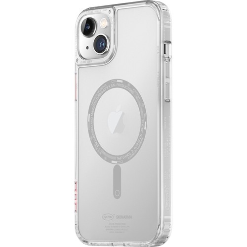 [ZTA90511] Apple iPhone 14 Plus Uyumlu Kılıf SkinArma Şeffaf Airbag Tasarımlı M-safe Şarj Özellikli Saido Kapak (Renksiz)