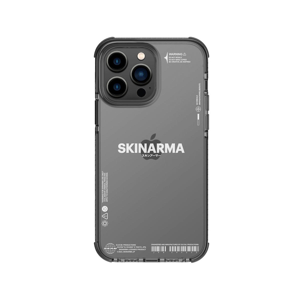 [ZTA90554] Apple iPhone 14 Pro Max Uyumlu Kılıf SkinArma Şeffaf Airbag Tasarımlı Iro Kapak (Siyah)