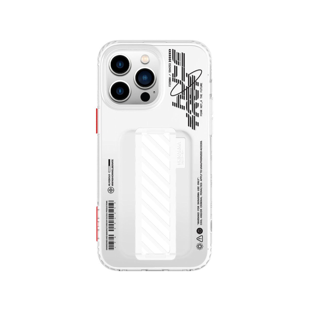 [ZTA90557] Apple iPhone 14 Pro Max Uyumlu Kılıf SkinArma Şeffaf Desenli Kaze Kapak (Renksiz)