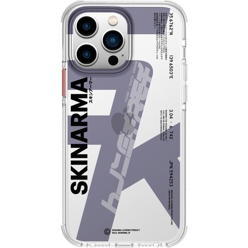 [ZTA90560] Apple iPhone 14 Pro Max Uyumlu Kılıf SkinArma Şeffaf Airbag Tasarımlı Raku Kapak (Mor)
