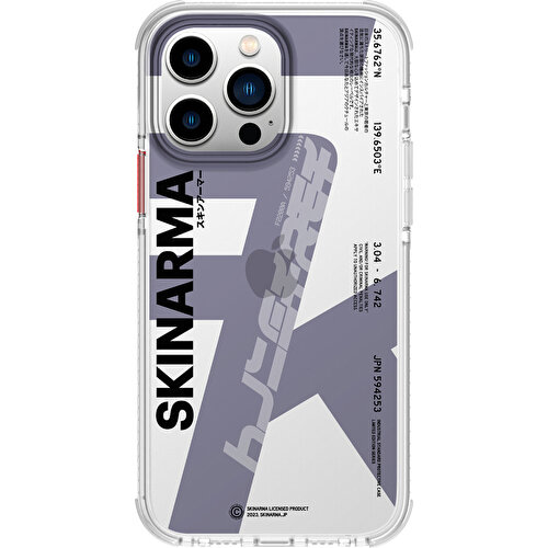[ZTA90583] Apple iPhone 14 Pro Uyumlu Kılıf SkinArma Şeffaf Airbag Tasarımlı Raku Kapak (Mor)