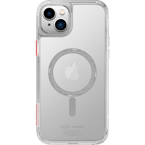 [ZTA90609] Apple iPhone 14 Uyumlu Kılıf SkinArma Şeffaf Airbag Tasarımlı M-safe Şarj Özellikli Saido Kapak (Renksiz)