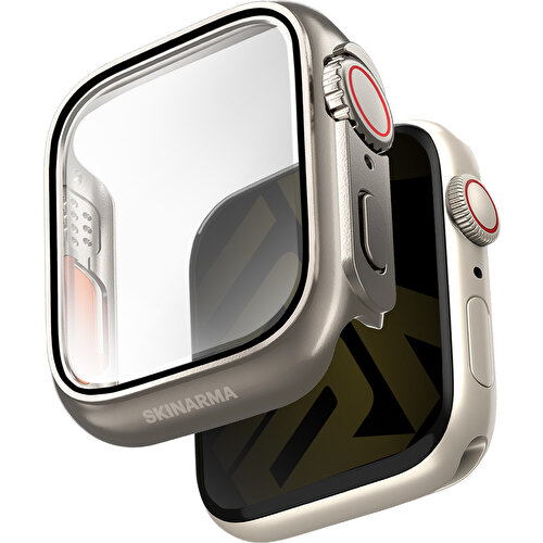 Apple Watch 7 45mm Uyumlu SkinArma Gado Pro Dijital Taç Korumalı Kasa ve Ekran Koruyucu