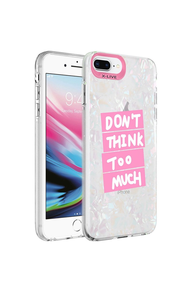 Apple iPhone 8 Plus Uyumlu Kılıf Mermer Desenli Zore Marbello Kapak