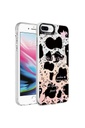 Apple iPhone 8 Plus Uyumlu Kılıf Mermer Desenli Zore Marbello Kapak